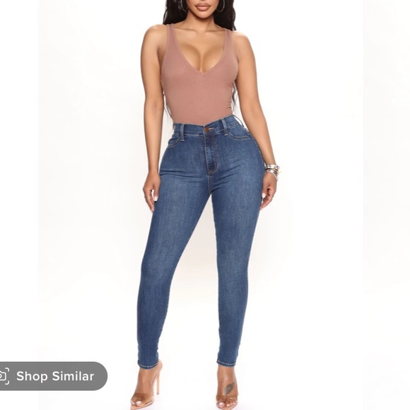 BNWT FashionNova Luxe High Rise Skinny Jeans - Picture 1 of 3